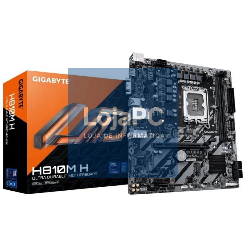 Placa-mãe Gigabyte H810M H Socket 1851/ DDR5/ PCIe 4.0/ Micro ATX