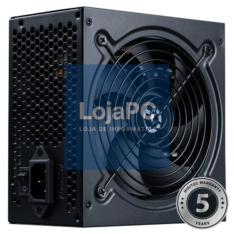 Fonte de alimentação Hiditec RL550/ 550W/ Ventoinha 12cm/ 80 Plus Bronze