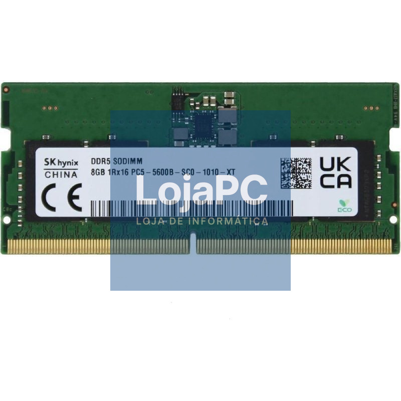Memória RAM SK hynix 8GB/ DDR5/ 5600MHz/ SODIMM