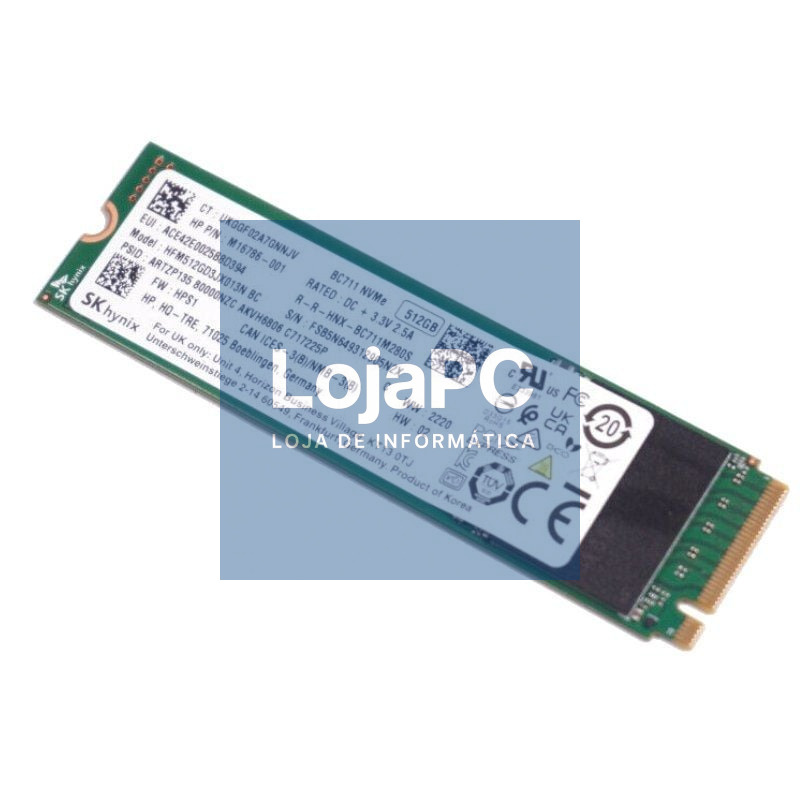 Disco SSD SK HYNIX BC711 512GB/ M.2 2280 PCIe Gen3/ Full Capacity