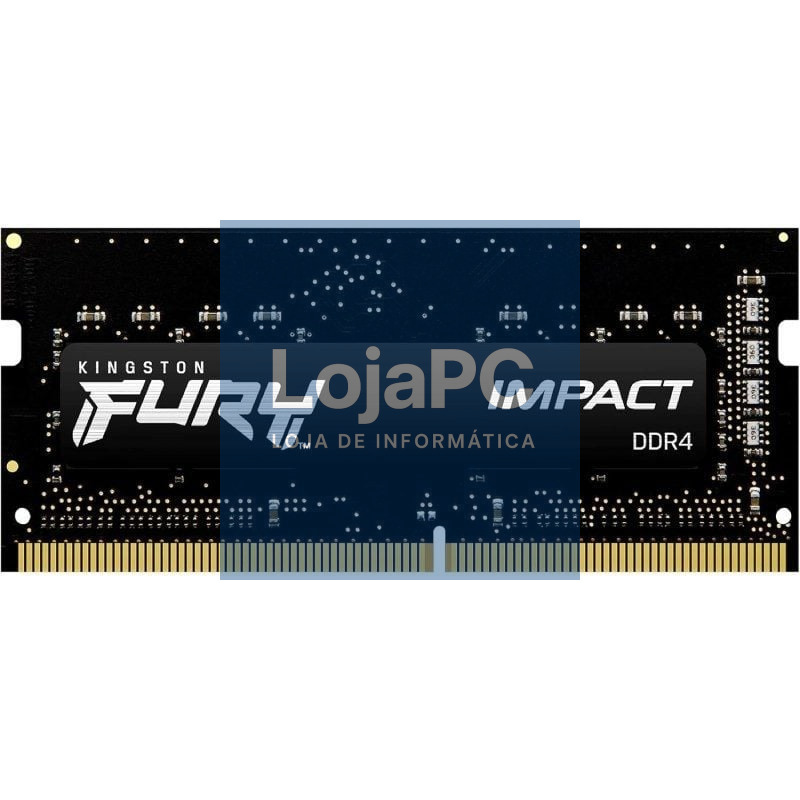 Memória RAM Kingston FURY Impact 16GB/ DDR4/ 3200MHz/ 1.2V/ CL20/ SODIMM