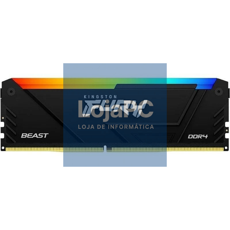 Memória RAM Kingston FURY Beast RGB 32GB/ DDR4/ 3200MHz/ 1.35V/ CL16/ DIMM