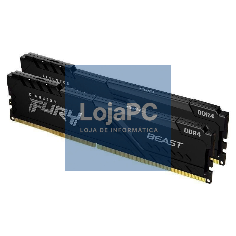 Memória RAM Kingston FURY Beast 2 x 16GB/ DDR4/ 3600MHz/ 1.35V/ CL18/ DIMM