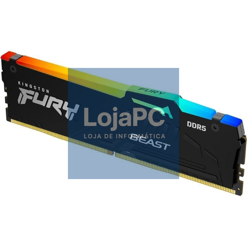 Memória RAM Kingston FURY Beast RGB EXPO 32GB/ DDR5/ 6000MHz/ 1.35V/ CL30/ DIMM