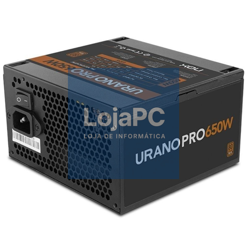 Fonte de alimentação Nox Hummer Urano Pro/ 650W/ Ventoinha 12cm/ 80 Plus Bronze