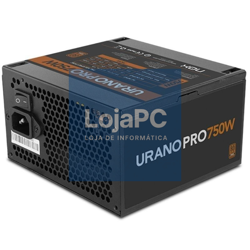 Fonte de alimentação Nox Hummer Urano Pro/ 750W/ Ventoinha 12cm/ 80 Plus Bronze