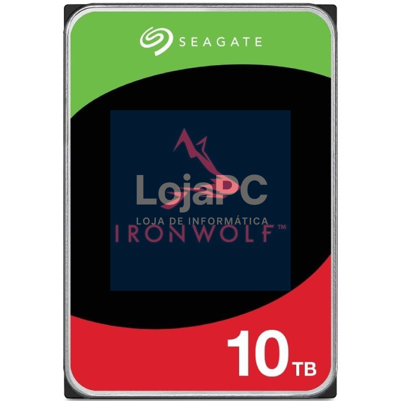 Disco rígido Seagate IronWolf NAS ST10000VN000 10TB/ 3.5'/ SATA III/ 256MB