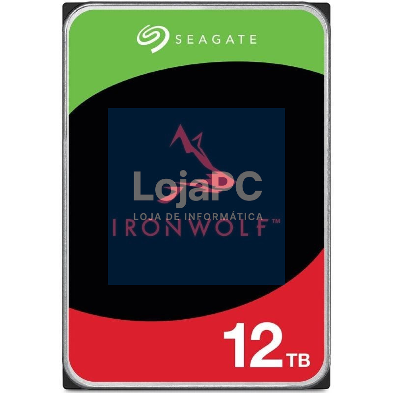 Disco rígido Seagate IronWolf NAS ST12000VN0008 12TB/ 3.5'/ SATA III/ 256MB