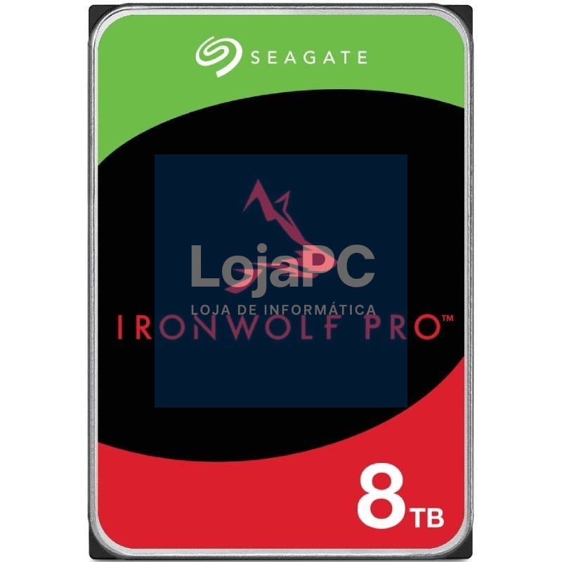 Disco rígido Seagate IronWolf Pro NAS ST8000NT001 8TB/ 3.5'/ SATA III/ 256MB