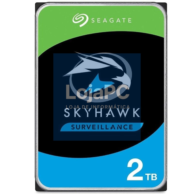 Disco rígido Seagate SkyHawk Surveillance 2TB/ 3.5'/ SATA III/ 256MB
