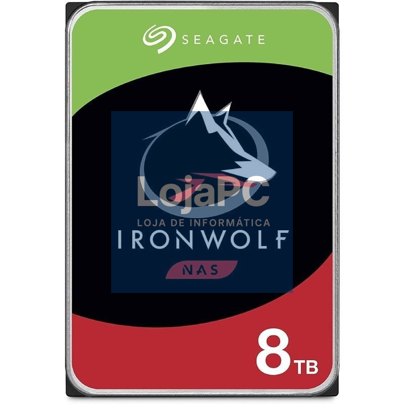 Disco rígido Seagate IronWolf NAS ST8000VN004 8TB/ 3.5'/ SATA III/ 256MB
