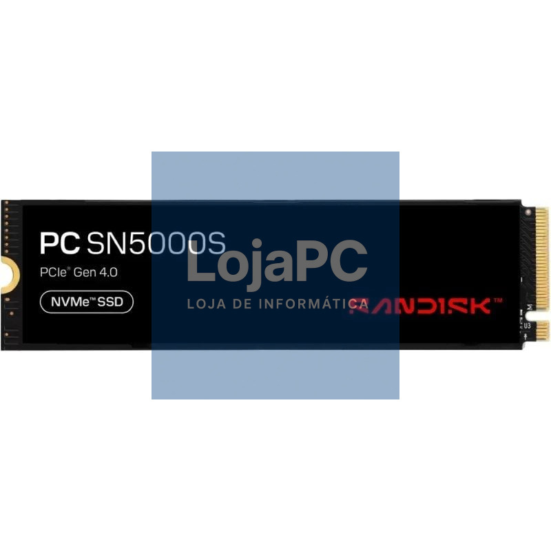 Disco SSD SanDisk PC SN5000S 512GB/ M.2 2280 PCIe Gen4/ Full Capacity