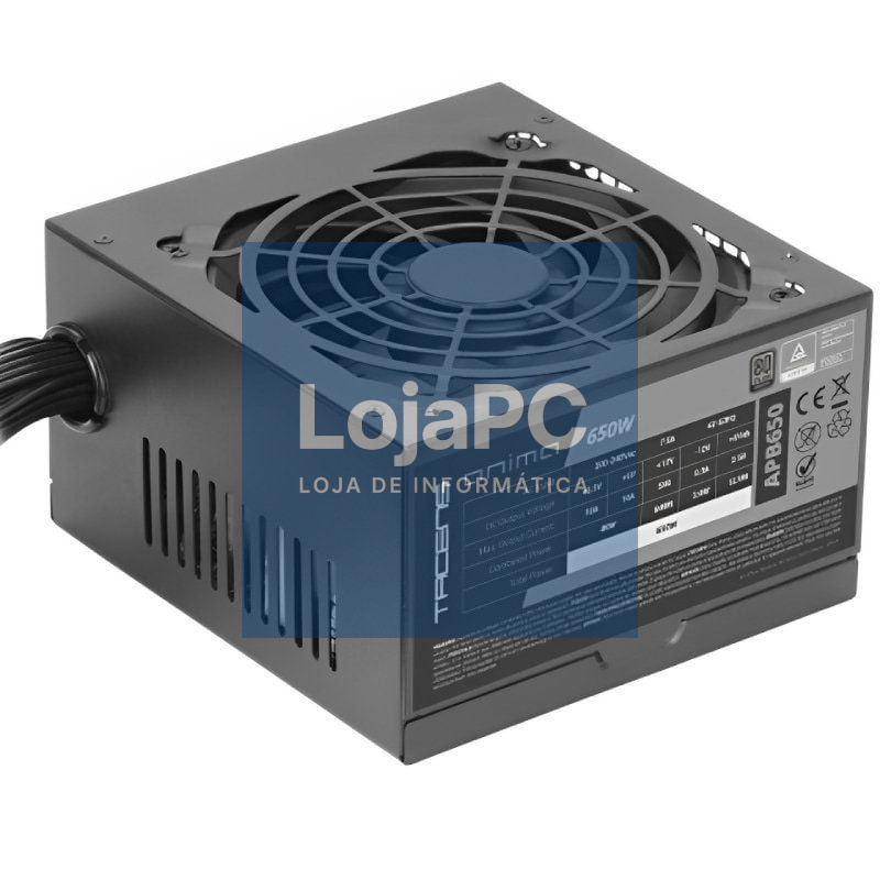 Fonte de alimentação Tacens Anima APB650/ 650W/ Ventoinha 12cm/ 80 Plus Silver