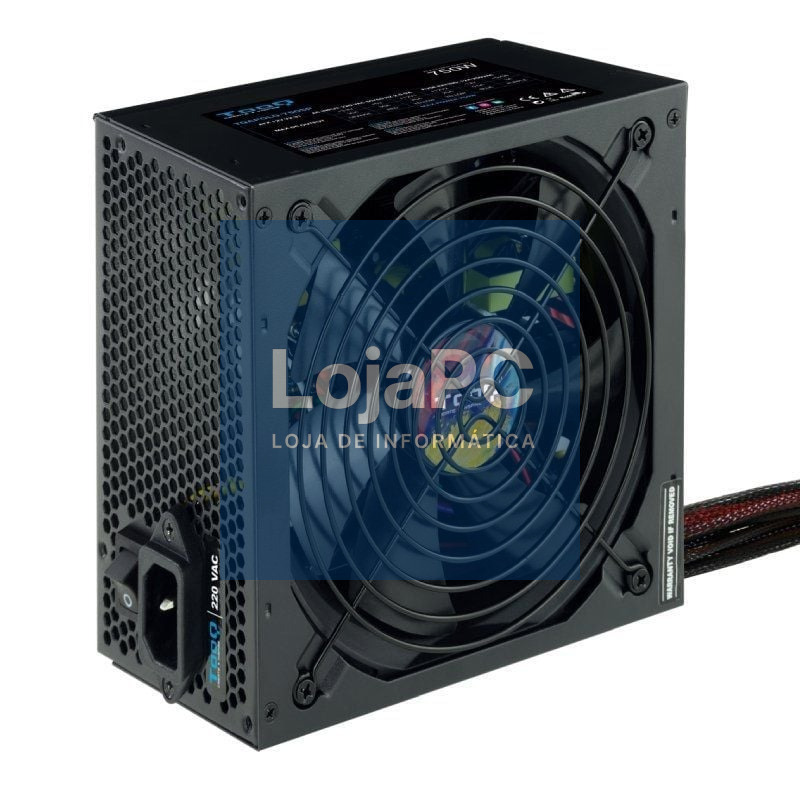 Fonte de alimentação Tooq TQAPOLO-750SP/ 750W/ Ventoinha 14cm