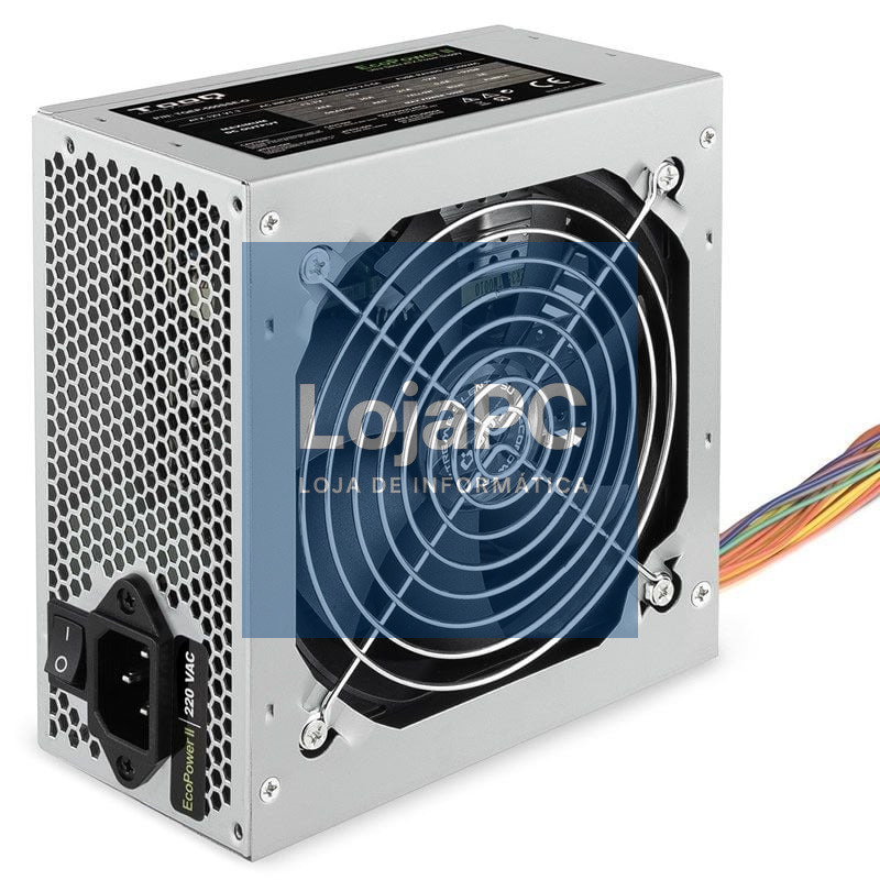 Fonte de alimentação TooQ TQEP-500SSE/ 500W/ Ventoinha 12cm