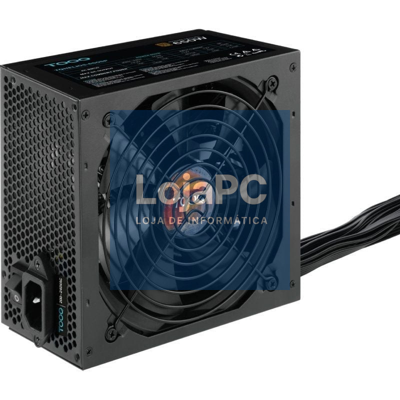 Fonte de alimentação TooQ TQHELIOS-650SP/ 650W/ Ventoinha 12cm/ 80 Plus Bronze