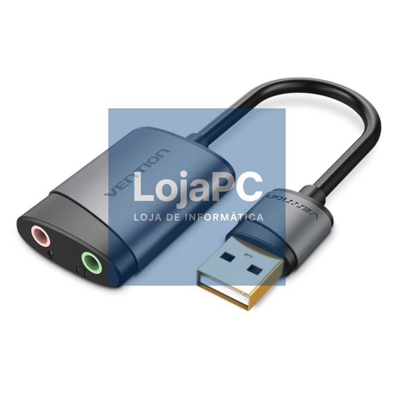 Placa de som Vention CDKHB/ USB Macho - 2xJack 3.5 Fêmea