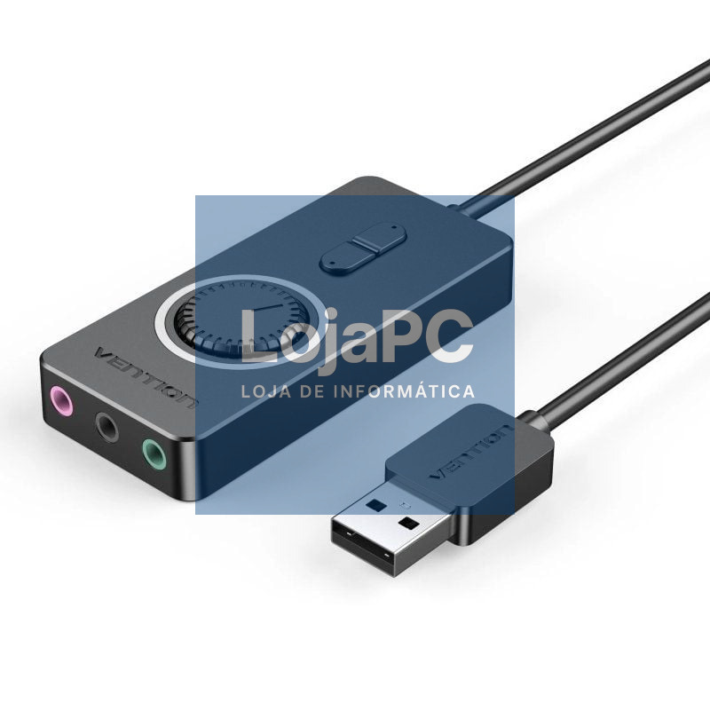 Placa de som Vention CDRBB/ USB Macho - 3x Jack 3.5 Fêmea