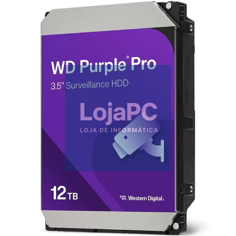 Disco rígido Western Digital WD Purple Pro Smart Video Surveillance 12TB/ 3.5'/ SATA III/ 512MB