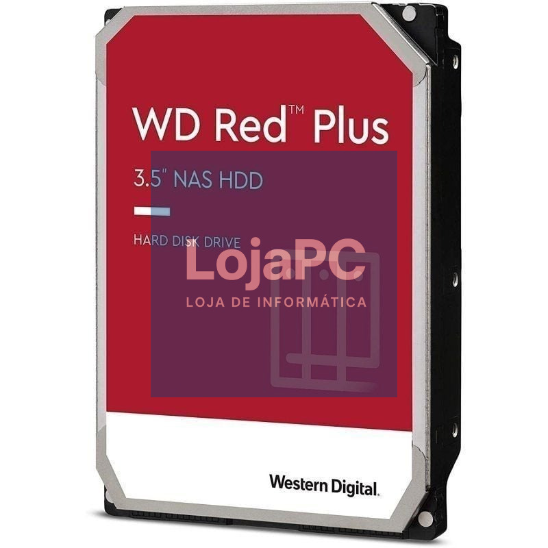 Disco rígido Western Digital WD Red Plus NAS 4TB/ 3.5'/ SATA III/ 256MB