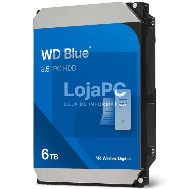 Disco rígido Western Digital WD Blue PC Desktop 6TB/ 3.5'/ SATA III/ 256MB