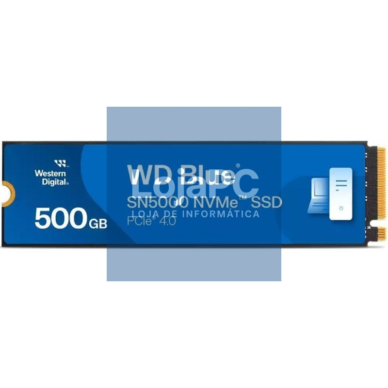 Disco SSD Western Digital WD Blue SN5000 500GB/ M.2 2280 PCIe Gen4