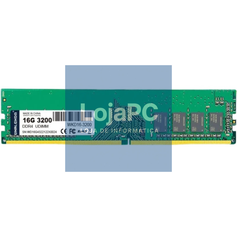 Memória RAM Whalekom WK4UD32 16GB/ DDR4/ 3200MHz/ 1.2V/ UDIMM