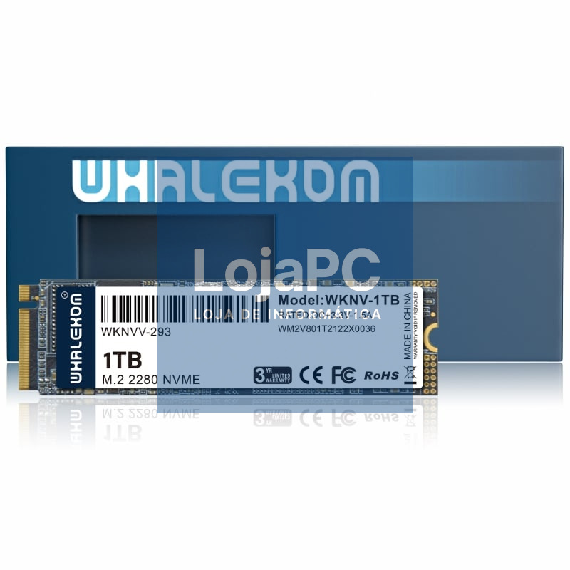 Disco SSD Whalekom WKNV 1TB/ M.2 2280 PCIe Gen3/ Full Capacity