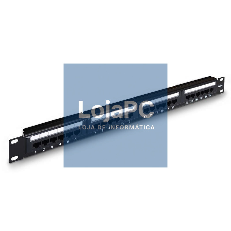 Patch Panel Aisens A141-0307/ 24 Portas/ Cat.5e/ Altura 1U