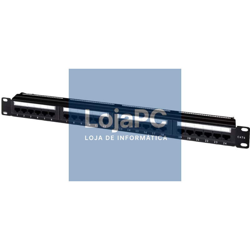 Patch Panel Aisens A141-0308/ 24 Portas/ Cat.6/ Altura 1U