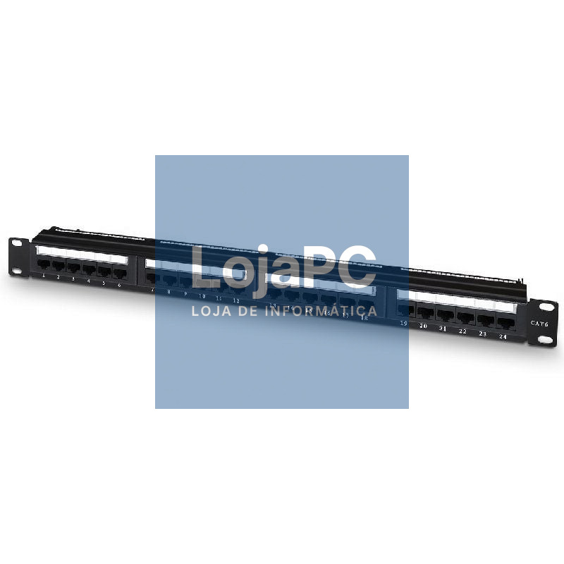 Patch Panel Aisens A141-0509/ 24 Portas/ Cat.6/ Altura 1U/ Gestión de Cabos