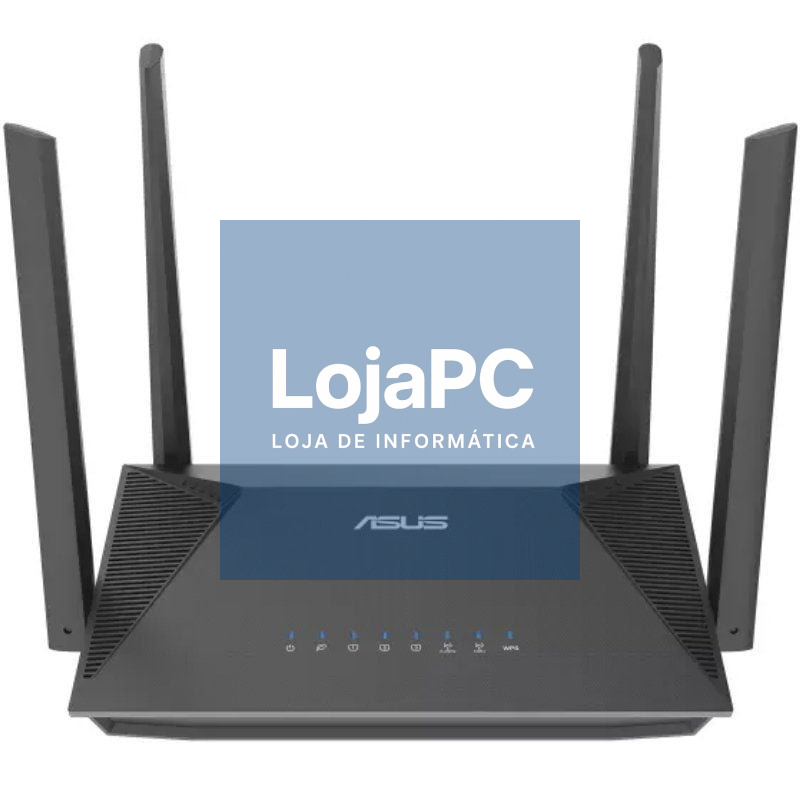 Router sem fios Asus RT-AX52/ WiFi 6/ 1800Mbps/ 2.4GHz 5GHz/ 4 Antenas/ WiFi 802.11ax/ac/n/a/ - n/b/g