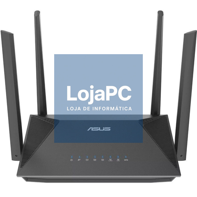 Router sem fios Asus RT-AX52 Pro/ WiFi 6/ 3000Mbps/ 2.4GHz 5GHz/ 4 Antenas/ WiFi 802.11ax/ac/n/a/ - n/b/g
