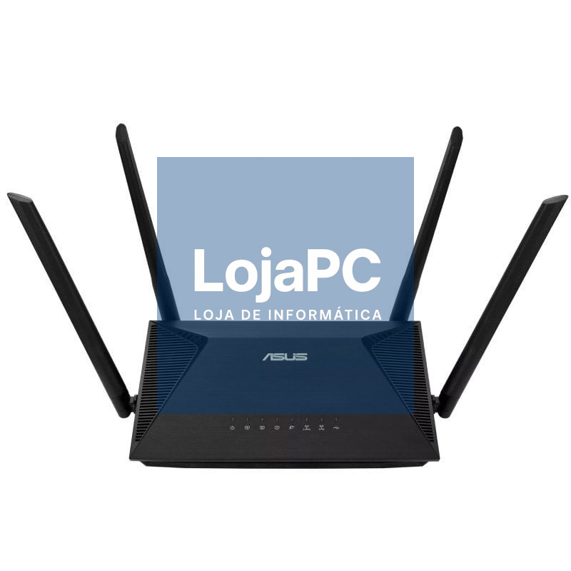 Router sem fios Asus RT-AX53U/ WiFi 6/ 1800Mbps/ 2.4GHz 5GHz/ 4 Antenas/ WiFi 802.11ax/ac/n/a/ - n/b/g