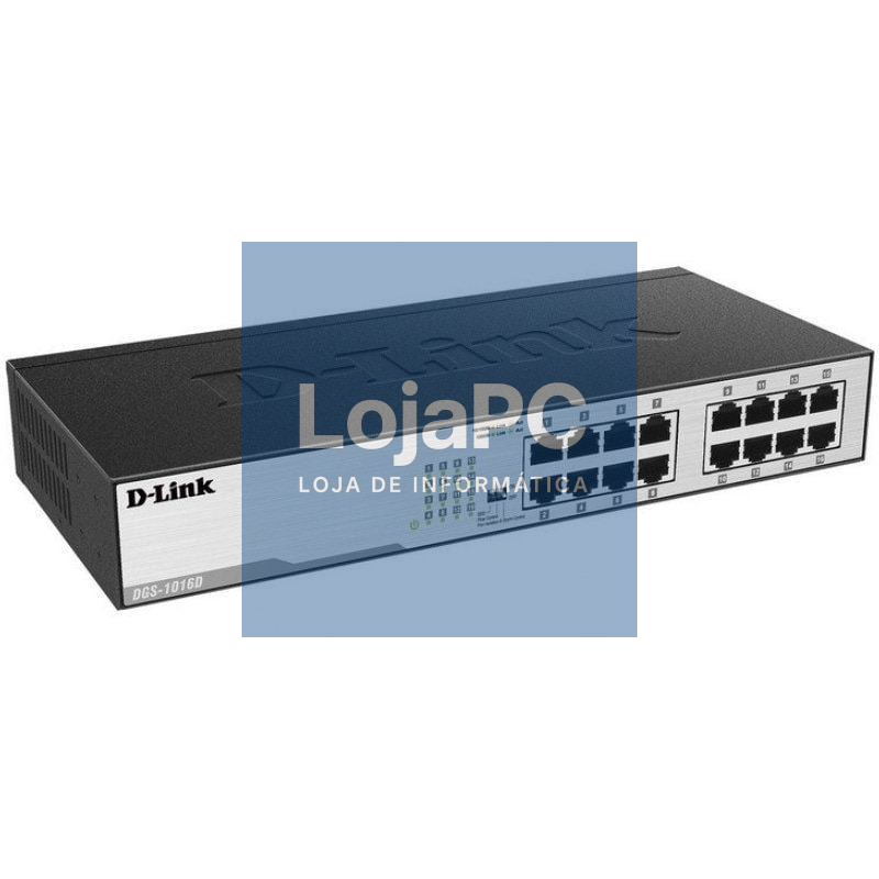 Switch D-Link DGS-1016D 16 Portas/ RJ-45 Gigabit 10/100/1000