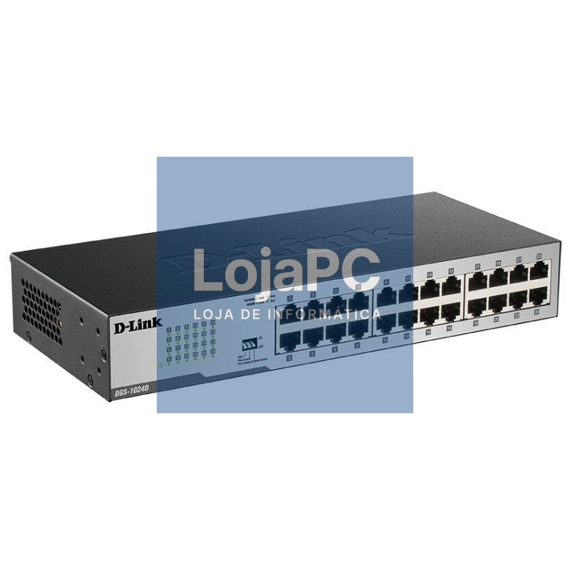 Switch D-Link DGS-1024D 24 Portas/ RJ-45 Gigabit 10/100/1000