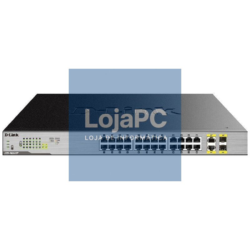 Switch D-Link DGS-1026MP 26 Portas 10/100/1000 PoE/ SFP