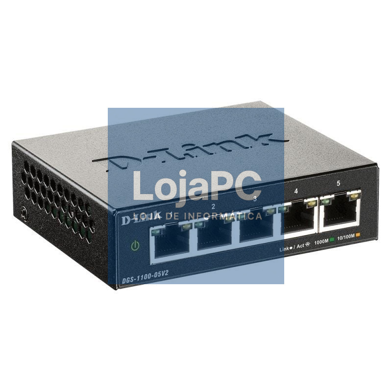 Switch D-Link DGS-1100-05V2 5 Portas/ RJ-45 10/100/1000