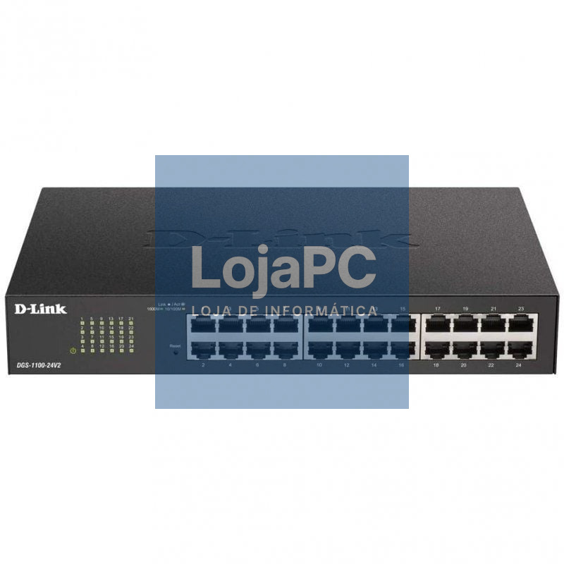 Switch Gerível D-Link DGS-1100-24V2 24 Portas/ RJ-45 Gigabit 10/100/1000