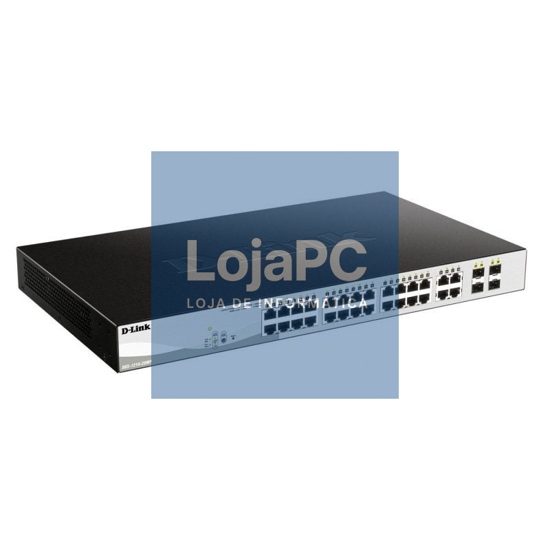 Switch D-Link Smart Plus DGS-1210-28MP 28 Portas/ RJ-45 10/100/1000 PoE/ SFP
