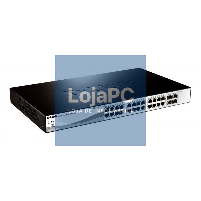 Switch D-Link DGS-1210-28P 28 Portas RJ45/ 10/100/1000/ SFP/ PoE
