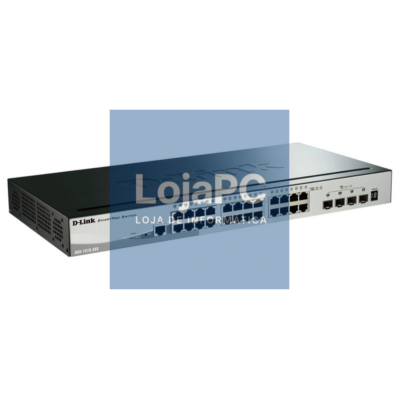 Switch D-Link SmartPro DGS-1510-28X 28 Portas/ RJ-45 10/100/1000/ SFP