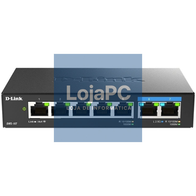 Switch D-Link DMS-107 7 Portas/ RJ-45 10/100/1000
