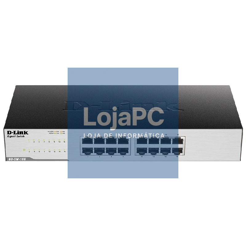 Switch D-Link GO-SW-16G 16 Portas/ RJ-45 10/100/1000