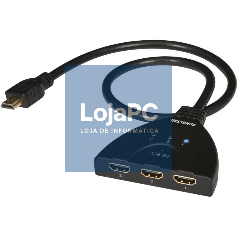 Switch HDMI 3 en 1 Fonestar FO-513/ 3xHDMI