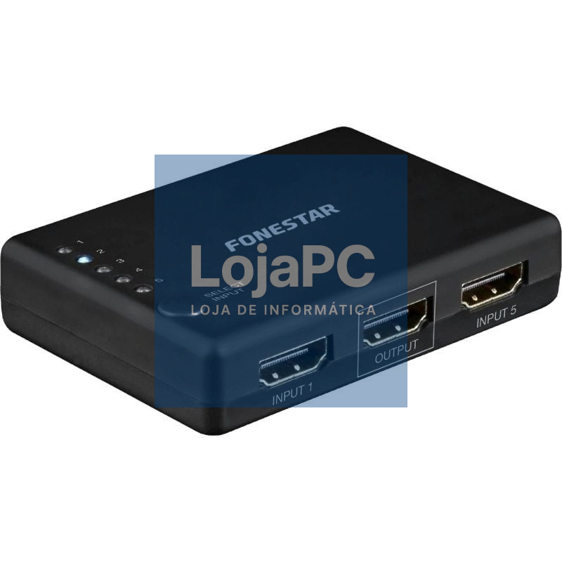 Comutador HDMI Fonestar FO-22SW51/ 5 Entradas-1 Saída