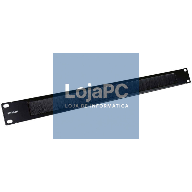 Panel Guía Cabos com Escova para Rack 19' Phasak PA 1901/ Altura 1U