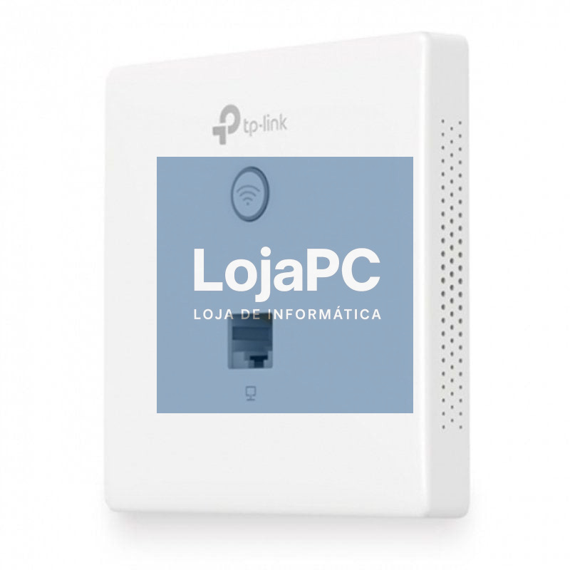 Ponto de acesso sem fios TP-Link Omada EAP115-WALL PoE 300Mbps/ 2.4GHz/ Antenas de 1.8dBi/ WiFi 802.11n/b/g/a
