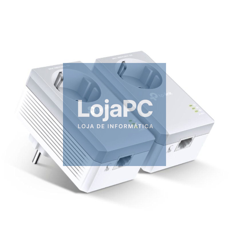 Adaptador Powerline TP-Link TL-PA4010P KIT 600Mbps/ Alcance 300m/ Pack de 2