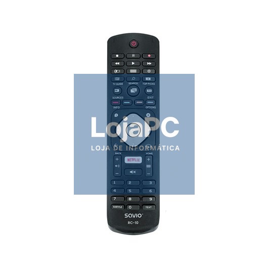 SAVIO RC-10 TV REMOTE CONTROL REPLACEMENT PHILIPS SMART TV